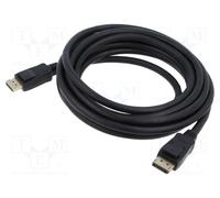 74754 cable Displayport plug, both sides PVC L: 5m black Goobay