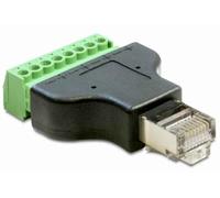 Goobay 76736 Terminal Block, 8-Pin, RJ45 Male 8P8C, 53.7mm x 34mm x 12.9mm