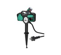 Goobay 76779 2-way garden socket with remote control up to 30m especially suitable for outdoor use - splash-proof IP44 with remote control