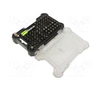 77843 Tool Set: Screwdriver Bits Plastic Cassette 72pcs GOOBAY