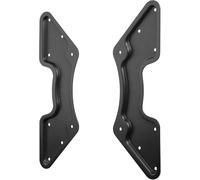 goobay 78773 VESA Adapter 200 x 200 to 400 x 400 - Universal Adapter Set for TV Wall Mount, Monitor Bracket, Extension Plate Made of Steel, 30 kg Load Capacity, Black
