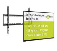 Goobay 78775 Wall Mount 65 Inch Extra Flat Mount for Large TVs from 37 to 70 Inches up to 35 kg Max. VESA 600 x 400