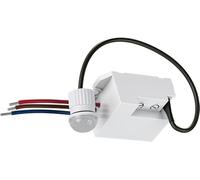 goobay 79604 Mini Motion Sensor for Indoor Use, Flush-Mounted 360°, Small Installation Sensor for Ceiling and Wall, LED Suitable up to 400 W, Light Switch Replacement, Range 8 m, White
