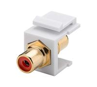 Goobay 79669 Keystone Cinch/RCA Module, Red