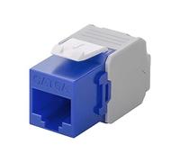 Goobay 90688 Keystone Module, RJ45, CAT 6a, UTP, Blue