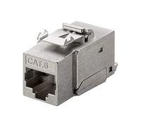 Goobay 90863 Keystone Module, RJ45, CAT 6, STP, 250 MHz, Silver