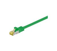 Goobay 91631 RJ45 Patch Cord with CAT 7 Raw Cable, CAT 6A, S/FTP PiMF, Green, 7.5m Length