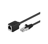 Goobay 91884 CAT 5e Extension Cable, F/UTP, Black, 5m Length