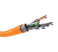 Goobay 91888 CAT 7A Network Cable, S/FTP PiMF, Orange, 100m Length
