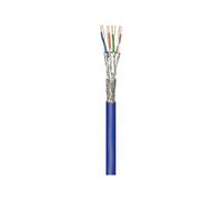 Goobay 91893 CAT 7 Network Cable, S/FTP PiMF, Blue, 100m Length