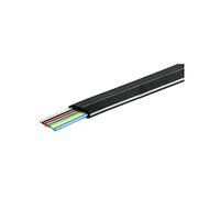Goobay 93306 Telephone Flat Cable, AWG 28, CCA, Black, 100m Length