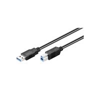 Goobay 93654 USB 3.0 Superspeed Cable, Black, 3m Length
