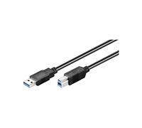 Goobay 93655 USB 3.0 Superspeed Cable, Black, 1.8m Length