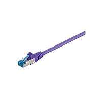 Goobay 93687 CAT 6a Patch Cable, S/FTP PiMF, Violet, 1m Length