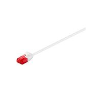 Goobay 93696 CAT 6 Slim Length Patch Cable, U/UTP, White, 7.5m Length