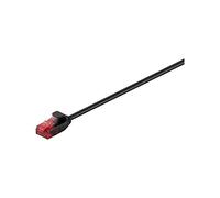 goobay 93713 CAT 6 Slim Patch Cable U/UTP Black Copper Material