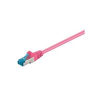 Goobay 93850 CAT 6a Patch Cable, S/FTP (PiMF), Magenta, 7.5 m Length