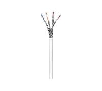 Goobay 94222 CAT 6 Network Cable, S/FTP (PiMF), White, 100 m Length