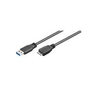 Goobay 95026 USB 3.0 Super Speed Cable, Black, 1.8m Length
