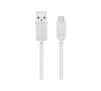 Goobay 95143 USB 2.0 Hi-Speed Cable, White, 1.8m Length