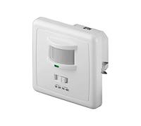 goobay 95171 Infrared Acoustic Motion Sensor Indoor with Clapping Sensor 160° Pir Sensor for LED Lights Flush-Mounted Wall Mounting 9 m Range White