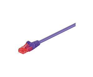 Goobay 95284 CAT 6 Patch Cable, U/UTP, Violet, 7.5 m Length