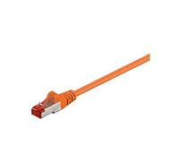 Goobay 95456 CAT 6 Patch Cable, S/FTP (PiMF), Orange, 0.25 m Length