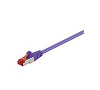Goobay 95460 CAT 6 Patch Cable, S/FTP (PiMF), Violet, 0.25 m Length