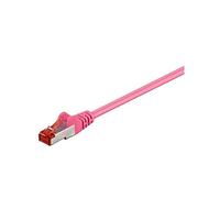Goobay 95495 CAT 6 Patch Cable, S/FTP (PiMF), Magenta, 2 m Length