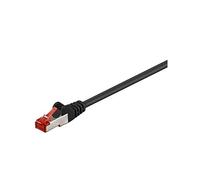 Goobay 95508 CAT 6 Patch Cable, S/FTP (PiMF), Black, 3 m Length