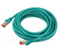 CAT 6 Interconnect Cable, S/FTP (PiMF), Green Cable Length 95514