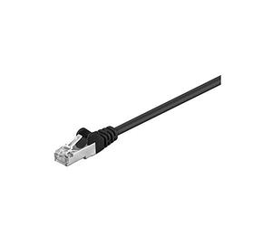 Goobay 95629 CAT 5e Patch Cable, SF/UTP, Black, 25 m Length