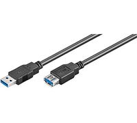 Goobay 95726 USB 3.0 Superspeed Extension Cable, Black, 5m Length