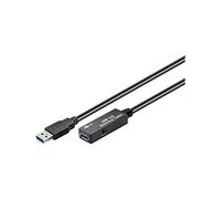 Goobay 95727 Active USB 3.0 Extension Cable, Black, 5m Length