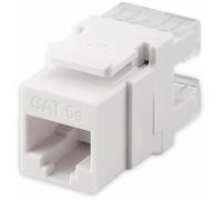 Goobay 95738 Keystone Module RJ45 Utp Cat. 5e 100 MHz, White/Black