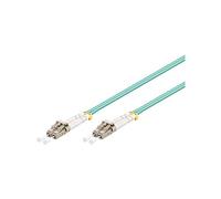 Goobay 95750 Optical Fibre Cable, Multimode (OM3), Aqua, 0.5 m Length