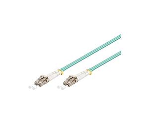 Goobay 95752 Optical Fibre Cable, Multimode (OM3), Aqua, 3 m Length