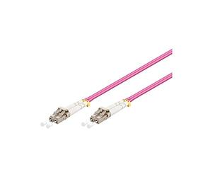 goobay 95939 Optical Fibre Cable, Multimode (OM4), Violett, 10 m Length