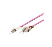 Goobay 95943 Optical Fibre Cable, Multimode (OM4), Violett, 1 m Length