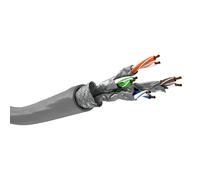 Goobay 96093 CAT 6a Network Cable, S/FTP (PiMF), Grey, 50 m Length