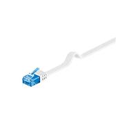 Goobay 96347 CAT 6A U/UTP Flat-Patch Cable, White, 5m Length
