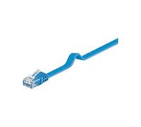 Goobay 96395 CAT 6 U/UTP Flat-Patch Cable, Blue, 0.5m Length