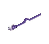 goobay 96417 CAT 6 U/UTP Flat-Patch Cable, Violet, 2m Length