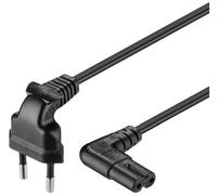 Goobay | 97350 | Euro connection cord, both ends angled | Black Euro male (Type