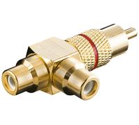 Goobay Audio Adapter RCA Plug >2x RCA Socket Red-Gold