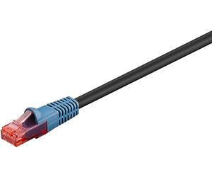 Goobay Câble/Cordon réseau RJ45 extérieur Catégorie 6 UTP (U/UTP) Droit 50m (Noir), black