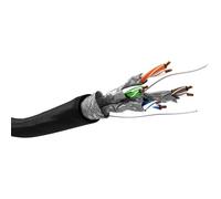 Goobay CAT 6A Outdoor Network Cable, S/FTP (PiMF), black, 100m