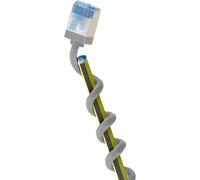 goobay 74304 CAT 6A Patch Cable Slim/Ultra Flexible RJ45 CAT 6A Network Cable U/FTP CU/Thin Ethernet Cable with Short Connectors / 10 Gbit/s LSZH, Kink Protection/Grey 0.15 m