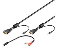 Goobay Full HD SVGA Monitor Cable +3 5mm Audio - 15 metres