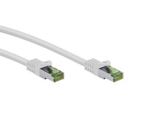 Goobay GHMT-zertifiziertes CAT 8.1 3m Patchkabel, S/FTP (PiMF), weiß